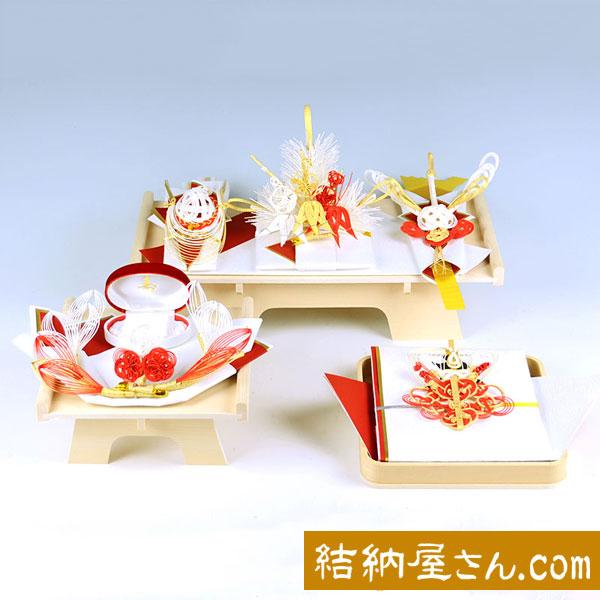 結納 略式結納品 わたゆきアレンジセット（毛せん・目録・指輪飾り台付