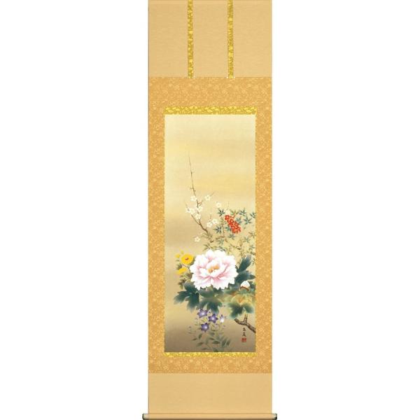 美品 掛け軸 松村朱夏作 朝顔図 共箱 花鳥 美術年鑑掲載 あさがお 美品 掛け軸 松村朱夏作 朝顔図 共箱 花鳥 美術年鑑掲載 あさがお 美