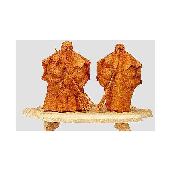 高砂人形 一刀彫/ガラスケース・人形用の箱付き 高砂人形 一刀彫/ガラスケース・人形用の箱付き 高砂人形」の