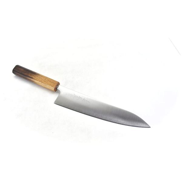 義弘《青紙スーパー》和牛刀 210 mm【焼漆柄】