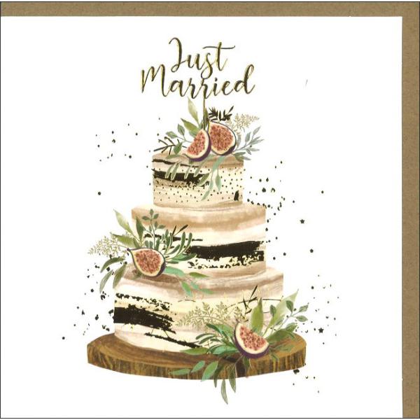 グリーティングカード 結婚祝い イチジクのウェディングケーキ 結婚式
