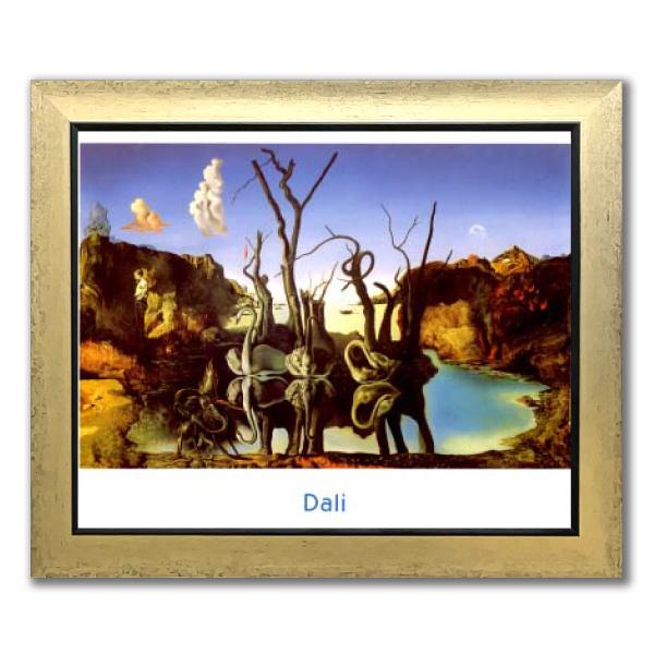 ポスター入りアンティークフレーム インチサイズ ダリ 水面に象を映す白鳥 アート 額縁 おしゃれ インテリア 新生活 贈り物 ギフト Fad1 ユージニアyh 通販 Yahoo ショッピング