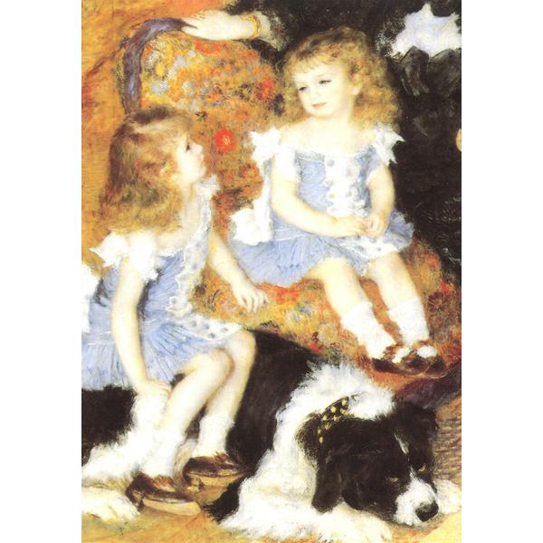 ポストカード ルノワール シャルパンティエ夫人と子どもたち 150×105mm メッセージカード 郵便はがき アート