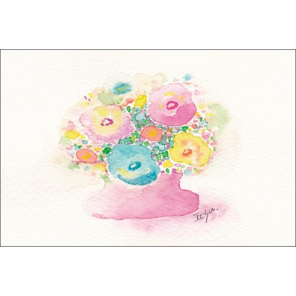 ポストカード イラスト Marron125 ふんわりアネモネ 100 150mm 作家 水彩画 かわいい Iok 007 ユージニアyh 通販 Yahoo ショッピング