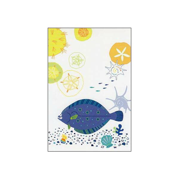 ポストカード イラスト 田子いづみ さかなの一週間 カレイといそぎんちゃく It003 ユージニアyh 通販 Yahoo ショッピング