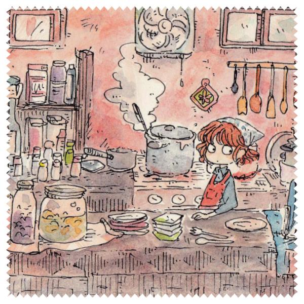 クリーニングクロス かわいみな キッチン メガネ拭き レンズクリーナー