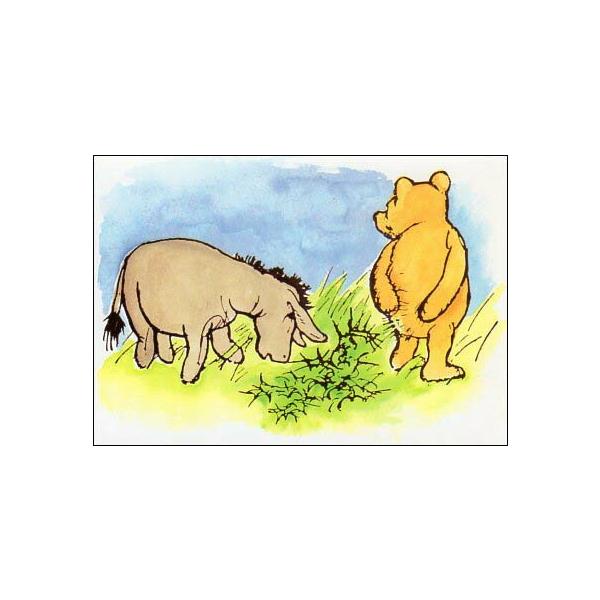 ポストカード 絵本 イラスト くまのプーさん プーとイーヨー Ppc271 ユージニアyh 通販 Yahoo ショッピング