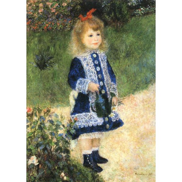 ポストカード ルノワール ジョウロを持っている少女 148×105mm メッセージカード 郵便はがき アート