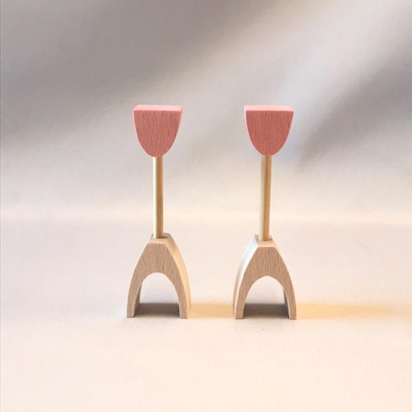 品番　KH812品名　ぼんぼりＢ（小）材質　ブナサイズ　H81デザイナー　小黒三郎