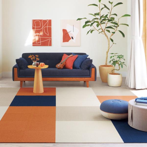 【種類】住宅用タイルカーペット【サイズ】（1枚あたり）寸法：400mm×400mm全厚：8mm※目安：一畳（約1.62平米）は約12枚（真物なら15枚）必要です【単位】1枚単位販売（枚売り）【メーカー/カタログ】サンゲツ(sangetsu)...