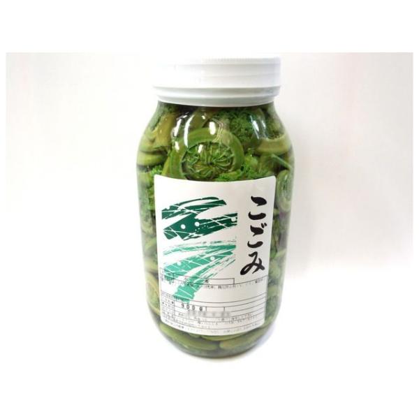 こごみ水煮 900g 瓶入 (2ポンド瓶 瓶込:約1.33kg 山菜 屈 コゴミ