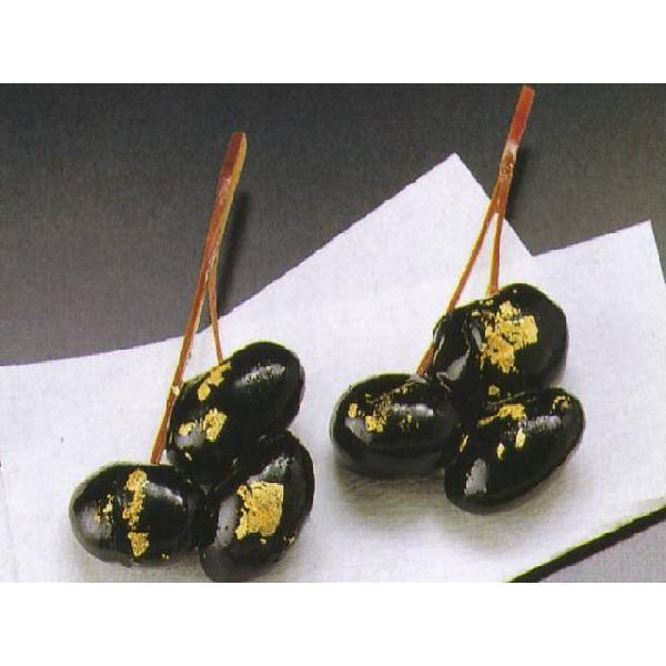 ●祝事の前菜、折・重詰に、演出効果もあります。●おせち料理にもお使いいただけます。原　料：ぶどう豆(中国産)　金粉他内容量：約1.2×3.5×6cm 約6g/本　40ヶ入　(甘味)　保存方法：要冷凍(-18℃以下)