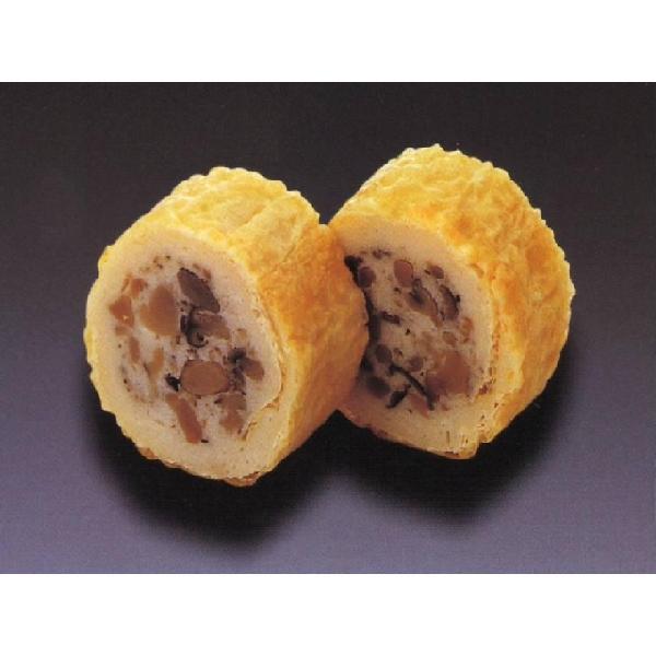 ●だし汁で含ませ煮にしてお使い下さい。●煮物・炊き合わせにもお使いいだだけます。また、折詰・弁当に最適です。原 材 料：すり身　油揚げ　きのこ他内 容 量・サイズ：　約3.5×14.5cm　本/160g　5本入（素材味）保存方法：要冷凍(-...