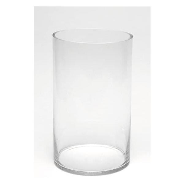 ガラス花瓶 BBG-134 直径18cm×高さ30cm 重量：1.4kg 円筒型 フラワー
