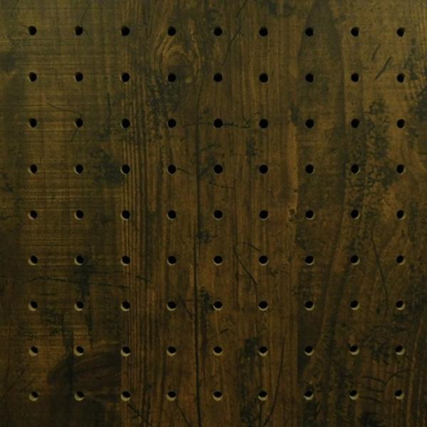 有孔ボード パンチング 穴あきボード 当店オリジナル木目調  強化紙+合板 イニシヘ 920×1830サイズ 厚さ4mm 5φ25 UKB-IS-414M