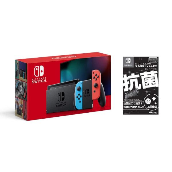 Nintendo Switch 本体 ニンテンドースイッチ Joy Con L Amazon Co Jp限定 R 液晶保 予約販売 バッテリー持続時間が長くなったモデル ネオンレッド ネオンブルー