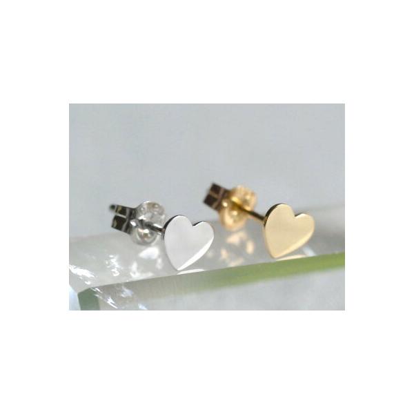 18金 K18 ハート 片耳 ピアス ツヤ : ユキコ オオクラ 大倉珊瑚