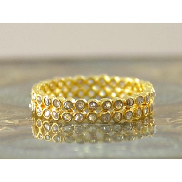 K18 ブラウンダイヤ 2連 エタニティ リング : ユキコ オオクラ 大倉