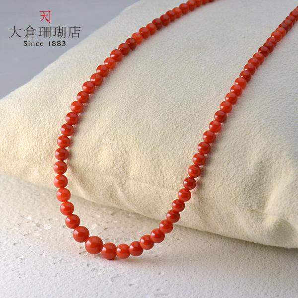 K14 赤珊瑚 グラデーションネックレス : ユキコ オオクラ 大倉珊瑚店