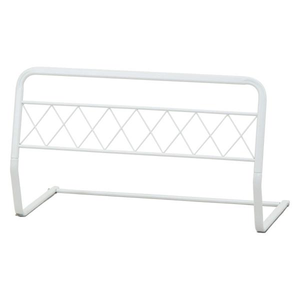 立ち上がるのに支えになるスプリングマット用ベッドガード ホワイト89194※立ち上がるのに支えになるベッドガードです。※商品サイズ幅760 奥行390 高さ445mm材質スチールパイプ色 ホワイト89194一部組立式