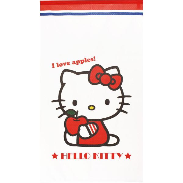 サンリオのキャラクターのれんハローキティ I love apples! 85X150cm -Sanrio【日本製】cos92167