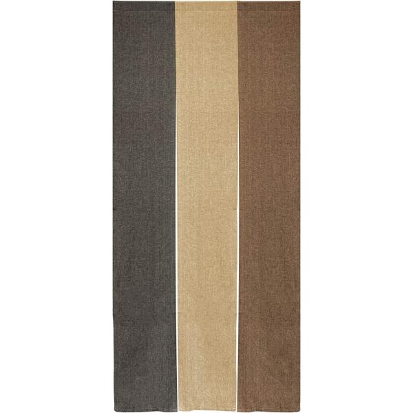 全国送料無料です。ただし、郵便ポスト投函になります。三つ割れのれんシャンブレーロング85x180cm/ブラウンシンプルな無地シャンブレーのロングサイズのれんです。こののれんは裏も染まっており、裏から見ても違和感のないタイプになります。■サイ...