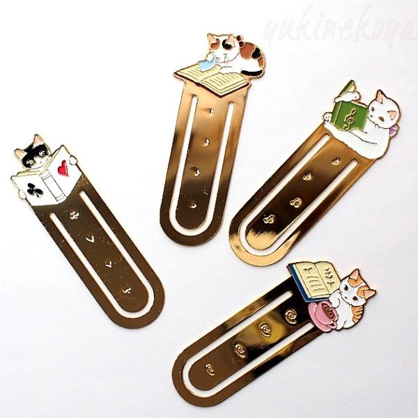 ■メーカー情報：有限会社ポタリングキャット / 日本■生産国：中国■真鍮に金メッキ■サイズ：約３０×７０ｍｍ自由気ままにお散歩する猫★ポタリングキャット♪読書をしている？猫達のブックマーカー★誰もいないところで、猫達は毎日こんなことしている...
