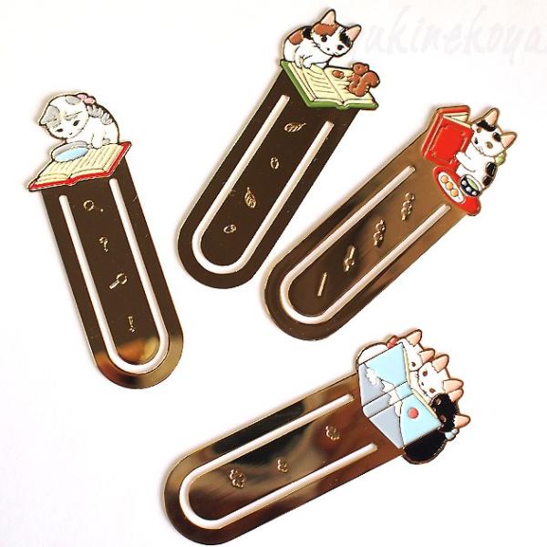 ■メーカー情報：有限会社ポタリングキャット / 日本■生産国：中国■真鍮に金メッキ■サイズ：約３０×７０ｍｍ自由気ままにお散歩する猫★ポタリングキャット♪読書をしている？猫達のブックマーカー★誰もいないところで、猫達は毎日こんなことしている...