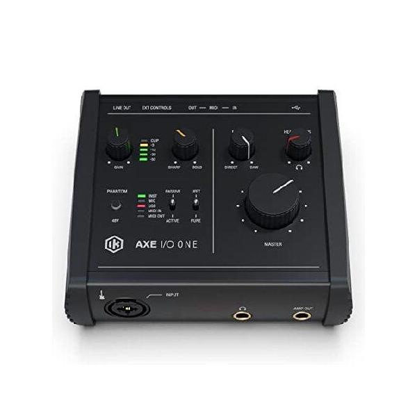 IK Multimedia AXE I/O One - Professional USB Audio Interface with Z-TONE advanced guitar tone shaping, AmpliTube and TONEX software included, high-res