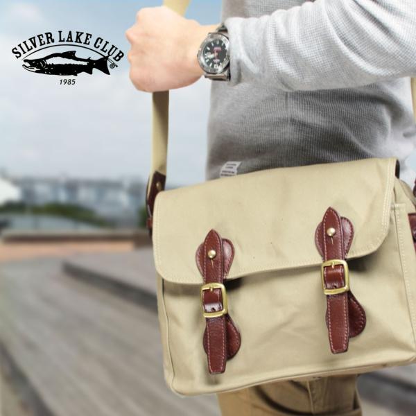 SILVER LAKE ショルダーバッグ メンズ 帆布 ブランド 日本製 SILVER