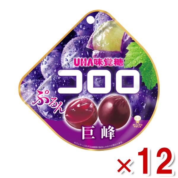 UHA味覚糖 味覚糖 48g コロロ 巨峰 (6×2)12入 (グレープ グミ お菓子
