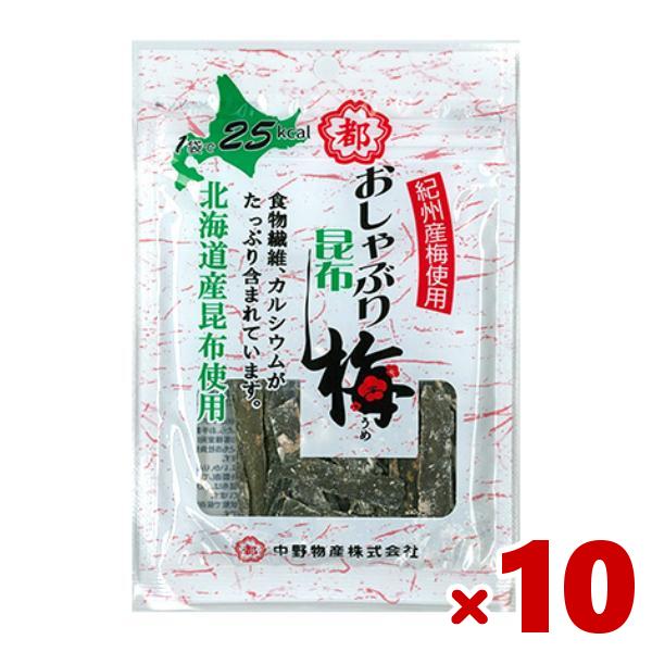 中野物産 おしゃぶり昆布梅 10g×10入 (ポイント消化) (np) (賞味期限