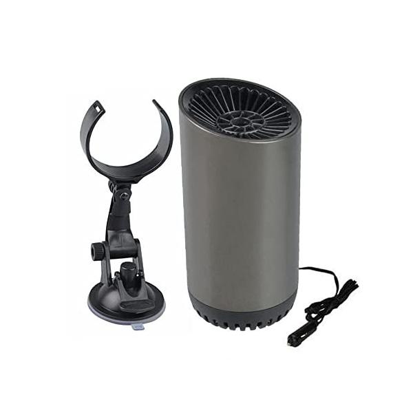 Portable Car Heater Demister Ordinary 360 Degree Rotation with Suction Cup Cup Shape Car Warm Air Blower 12V 150W Fast Heating Car Windshield Defroster Defogger Filter 