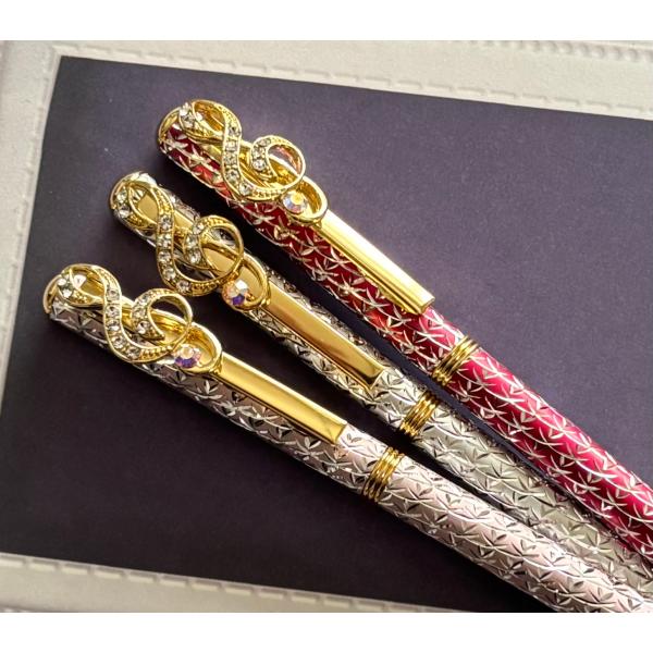 きらきら ボールペン ト音記号 音楽 ミュージック おしゃれ  文房具 ステーショナリー ギフト