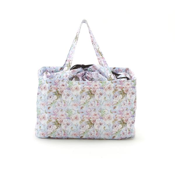 バッグ レジカゴバッグ エコバッグ ショッピングバッグ 折りたたみ フラワー ローズ バラ 薔薇雑貨 キッチン雑貨