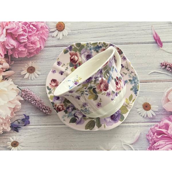 カップ＆ソーサー ローズ コーヒーカップ ロイヤルアーデン 食器 茶器 陶器 薔薇雑貨 キッチン雑貨 紅茶 ギフト プレゼント