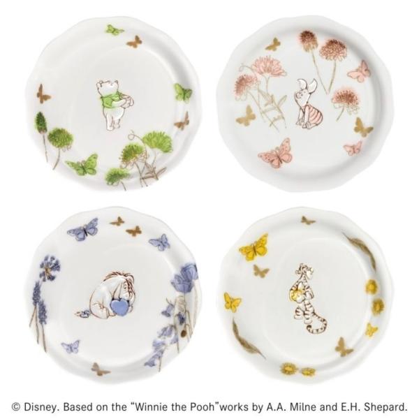 お皿 小皿 4枚セット ディズニー プーさん プレート 食器セット おしゃれ  キッチン雑貨 かわいい ギフト