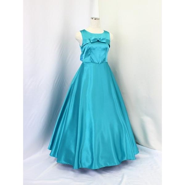 ゆめりすと　ドレス　水色　140 ゆめりすと エントラータv5 ターコイズブルー 140：演奏会発表会用