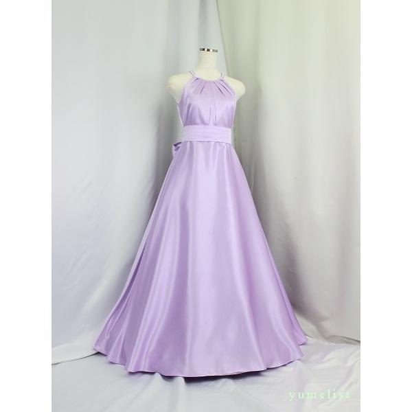 ゆめりすとドレス 160 パープルベロア&タフタリボンつき