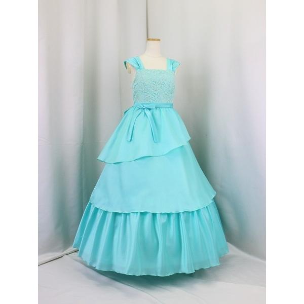 ゆめりすと シェリーム ミントグリーン 安心の足首丈 140 高級子供ドレス Shereimmg 140 ゆめりすとヤフー店 通販 Yahoo ショッピング
