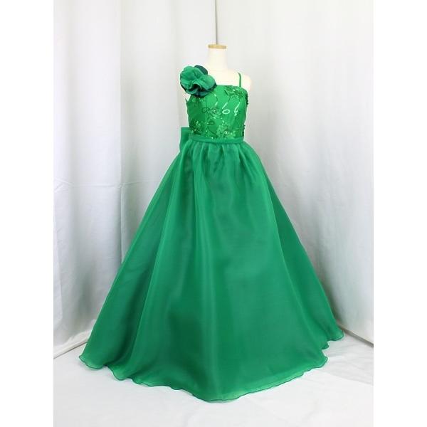 グリーン ロングドレス 子供 キッズフォーマルの人気商品・通販・価格 
