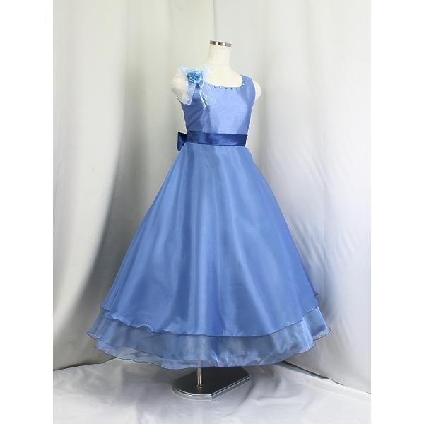 ゆめりすと ビクトリアv6 グレイッシュブルー 140：演奏会発表会用子供  