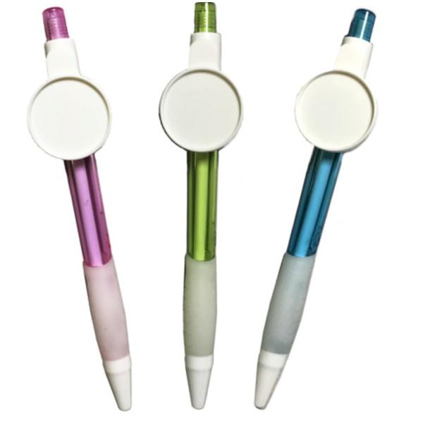 デコ用ボールペン ラバーグリップ付き 10本セット シール 写真