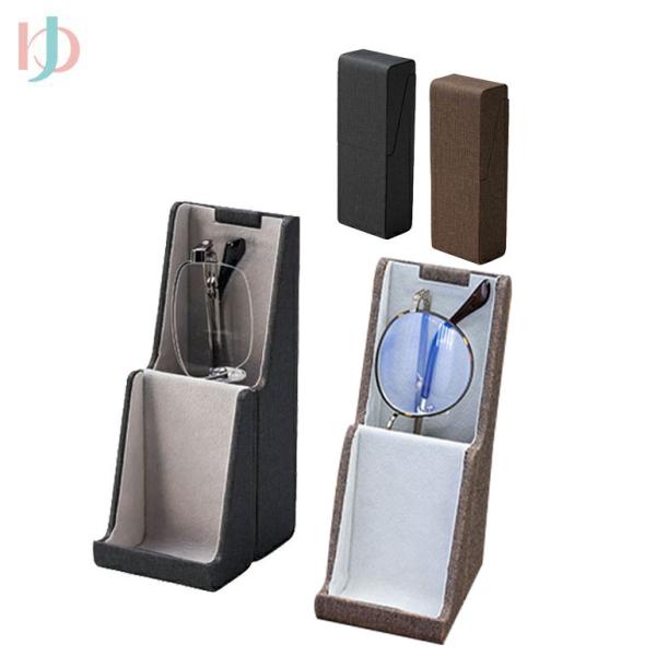 キャリングメガネスタンド＆ケース 5912■サイズ：外寸 H165MM×W60MM×D41MM、内寸 H160MM×W50MM×D37MM■素材：パルプ、ポリウレタン、ナイロン■カラー：ブラック、ブラウン■重さ：88g■JANコード：ブラッ...