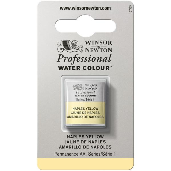 Winsor＆Newton プロフェッショナル ウォーターカラー ハーフパン 422 ネープルスイエロー