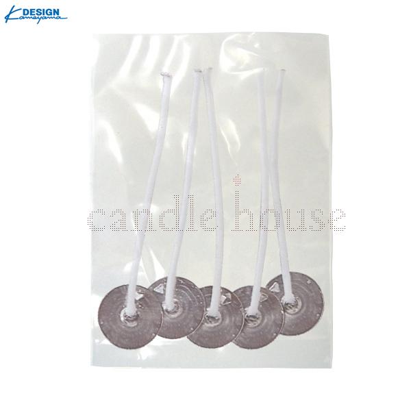 手作りキャンドル材料　[サイズ]　座金直径:18mm　芯の長さ:70mm 【爆買】