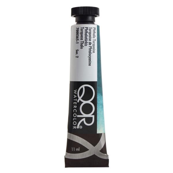 ゴールデン QoR コア 透明水彩絵具 11ml チューブ 365 フタロ ターコイズ