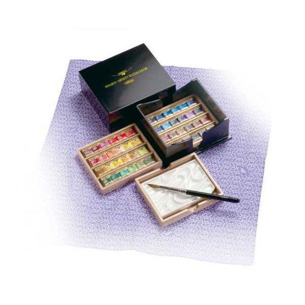 ホルベイン 固形水彩絵具 パンカラー 48色 全色セット (漆CUBE) PN699 :hh-2699:ゆめ画材 通販 ホルベイン パンカラー 48色セット (漆CUBE) PN699