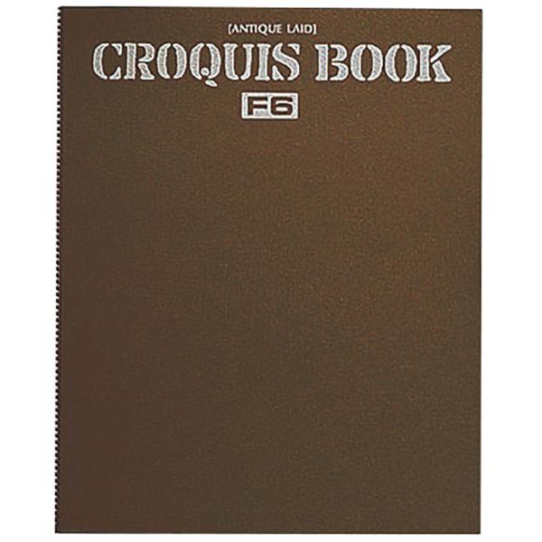 クロッキーブック F6サイズ 407×320mm アンチークレイド紙 60g/m2 スパイラルSCタイプ 55枚 S216