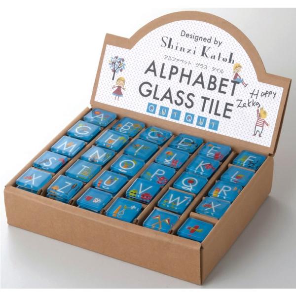 ���q���� ALPHABET GLASS TILE Sunny days 180set